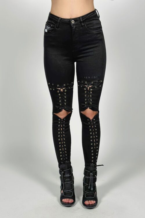 Cut Out Jeans With Laces SEVEN