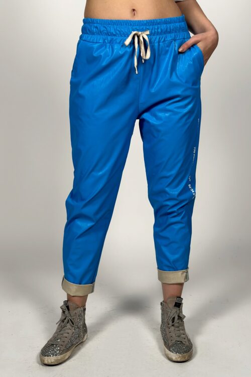 Designed Ivory  Faux Leather  Jogger Pants  PRODUCTION