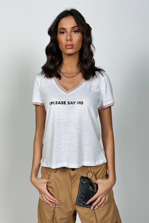   Basic T Shirt with lurex PLEASE