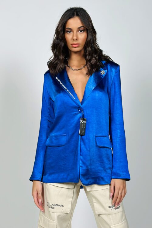 Velvet Blazer Long Cut  WAY