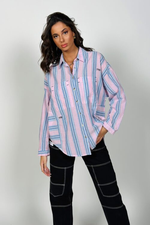 Buttoned up Long Stripe Shirt  PURCHASE