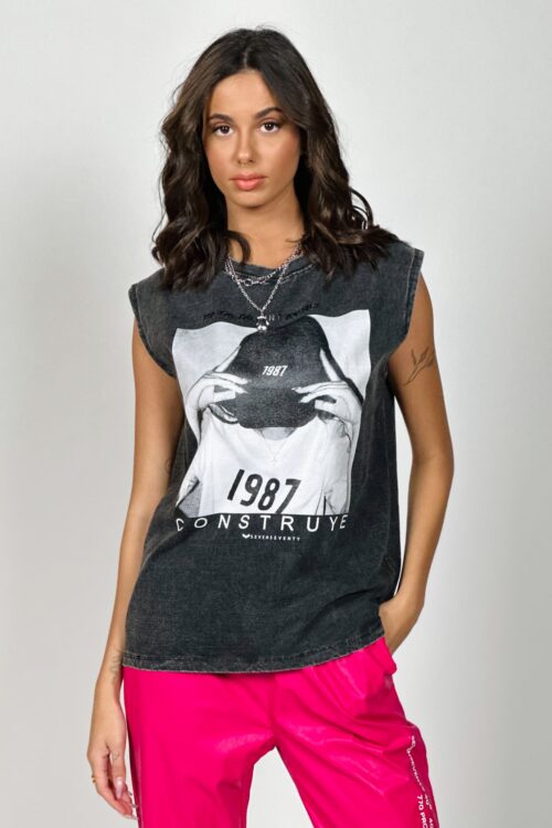 Sleeveles tee shirt SEE