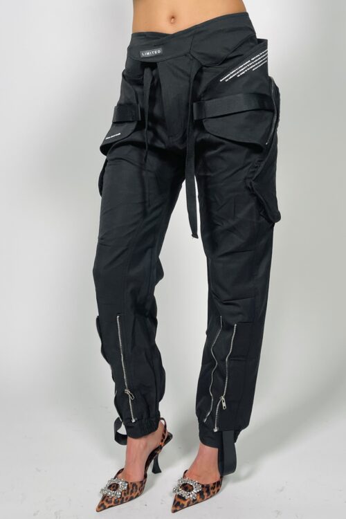 Designed Black  Jogger Pants  LIMITED