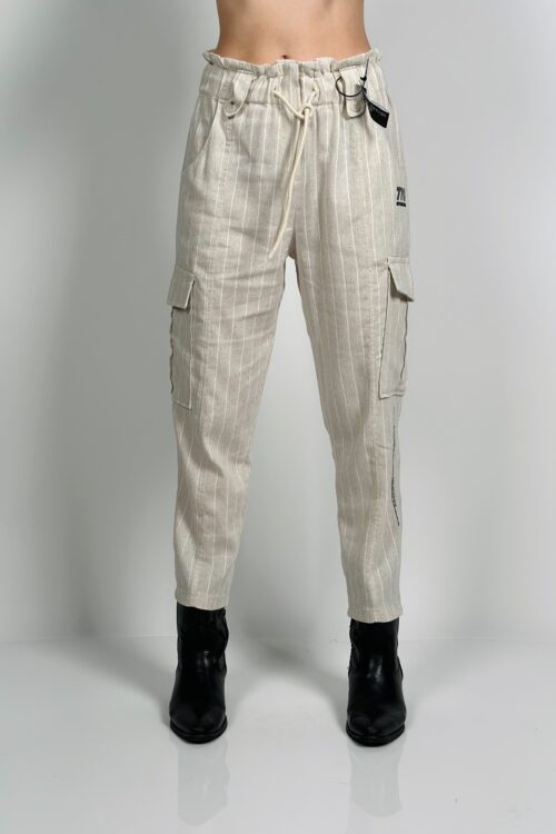 Linen Cargo Pants 770
