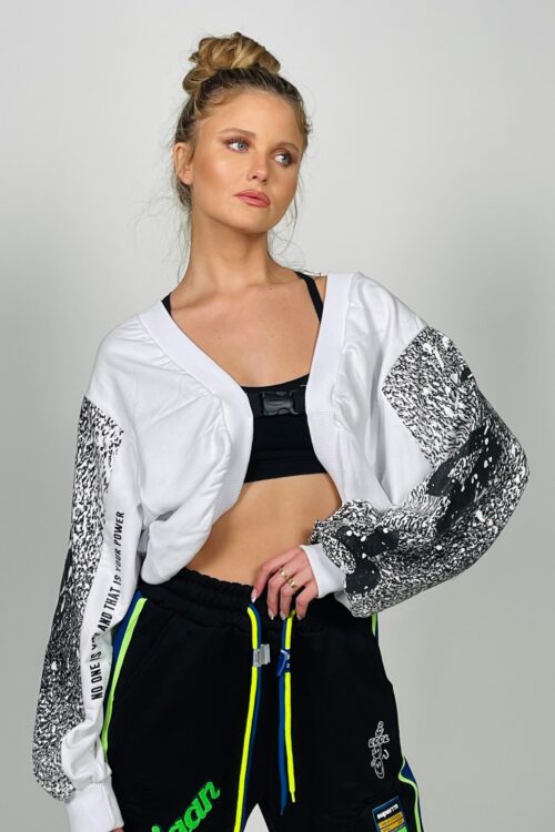 White Wide Opened Jacket  Top  SEVEN
