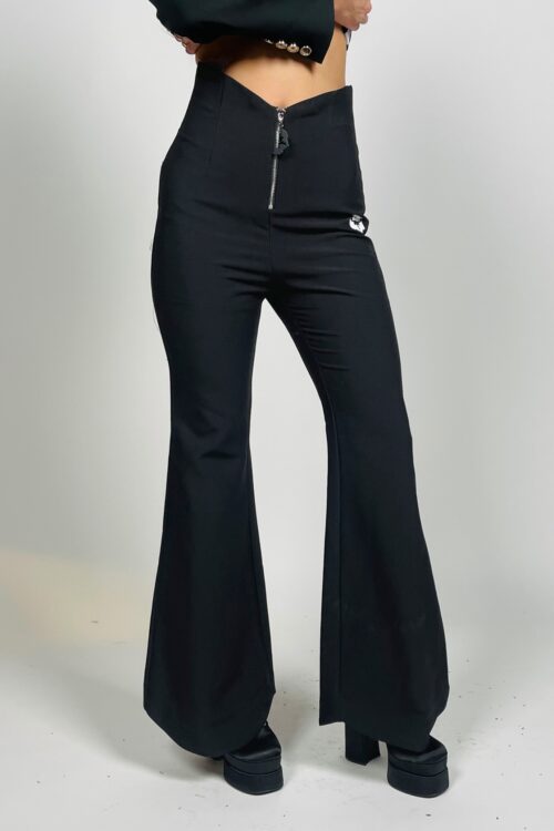 Designed Elegant  Black  Pants  SEVEN