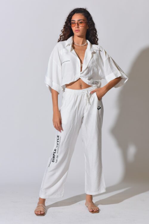 Two Piece White Set  STYLE