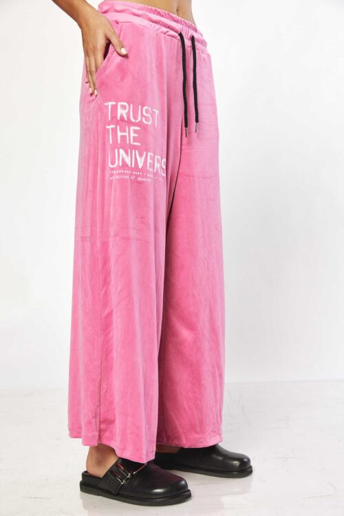 Designed Pink Velvet Pants TRUST