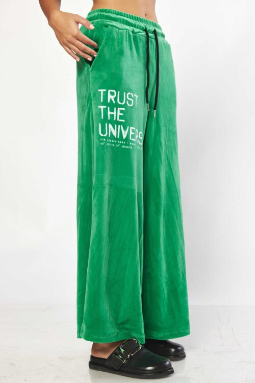 Designed Green Velvet Pants TRUST
