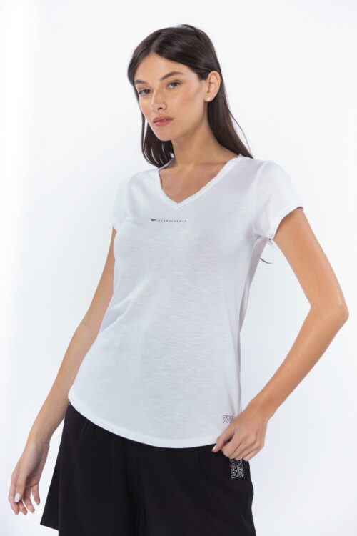 Washed Basic Rib T Shirt 770