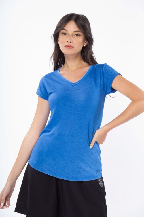 Washed Basic Rib T Shirt 770