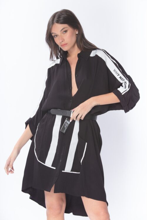 Color Block Length Dress LOVE