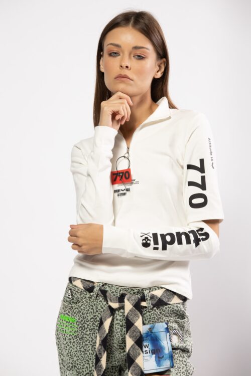 Beige Long Sleeves Top  STUDIO
