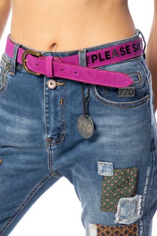 Designed  Leather  Belt  PLEASE