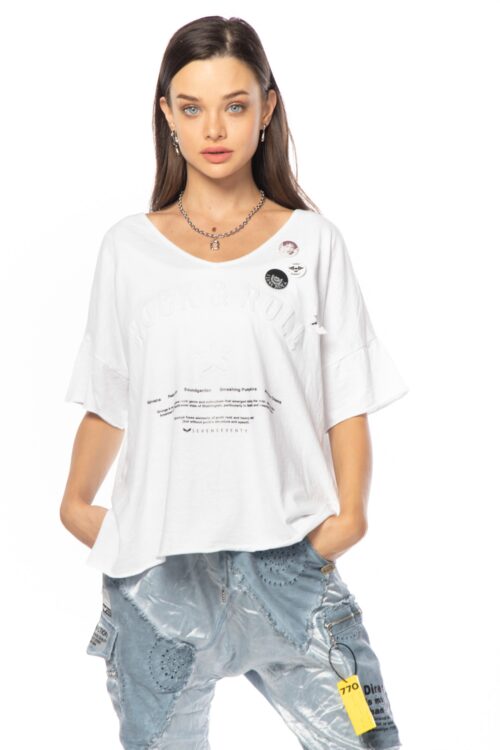  Designed Oversize  T- Shirt  ROCK