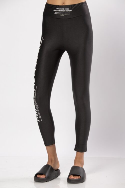 Designed Black Lycra Leggings MINIMAL