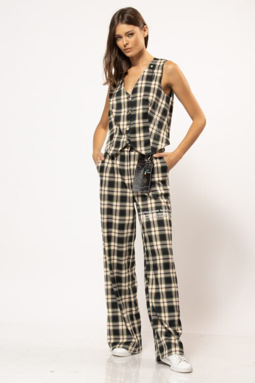 2 Piece Plaid  Elegant Set  SEVEN