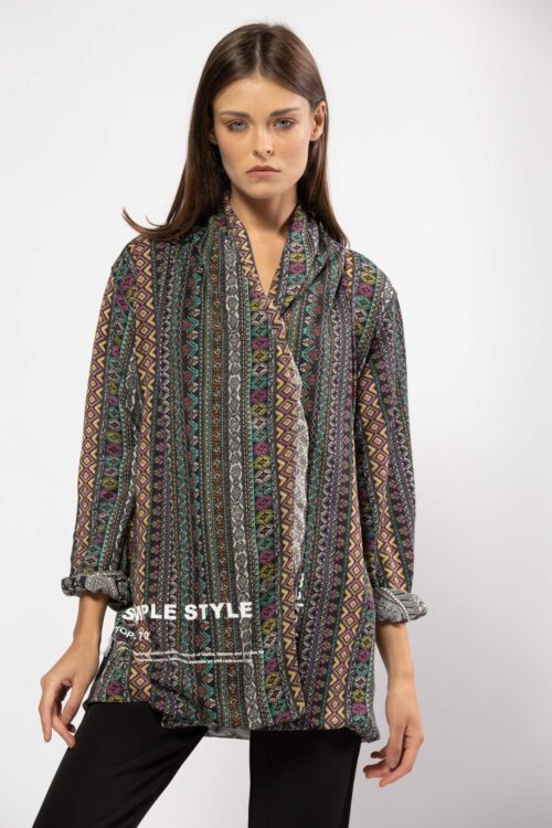 Colorful Two Side  Wide Opened Jacket STYLE