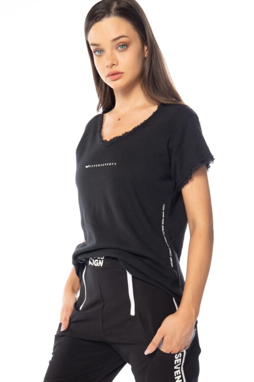 Basic Designed T Shirt  SEVEN