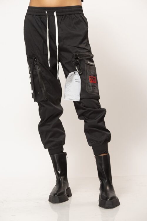 Designed Black Jogger Pants  770