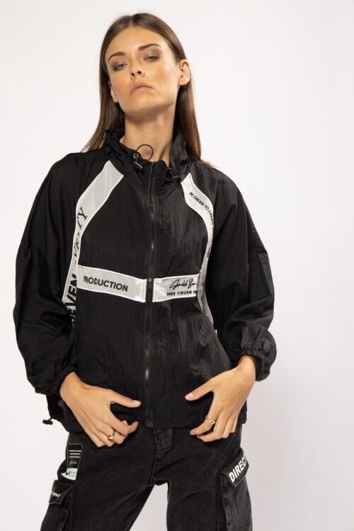 Black Nylon Jacket PRODUCTION