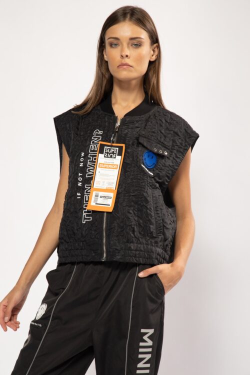Black Vest Top WHEN