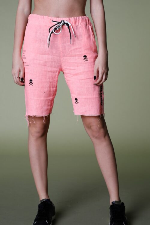 Pink Linen Bermuda Pants EVERY