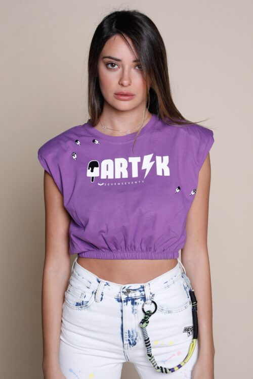Purple Sleeveless Shirt  ARTIK