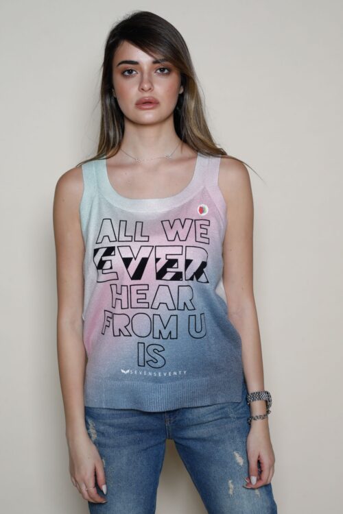 Blue Pink And Green Tank EVER