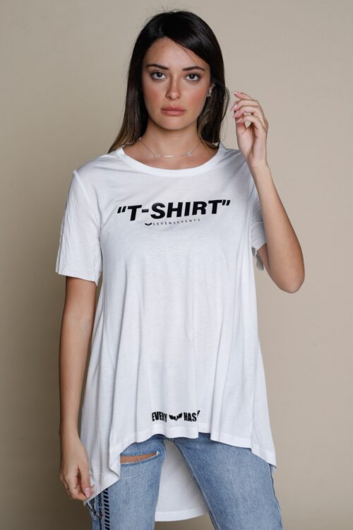 White Open Back Tee T-SHIRT