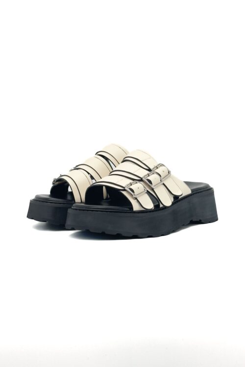 Black Color Designed Sandals  SEVEN