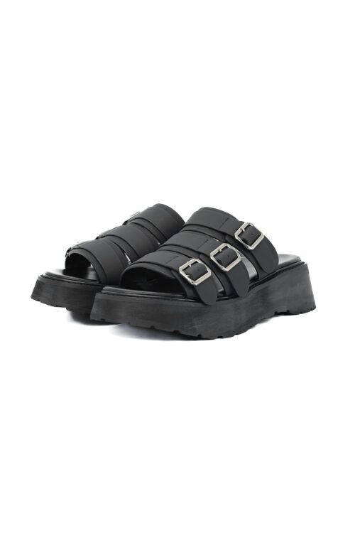 Black Color Designed Sandals  SEVEN