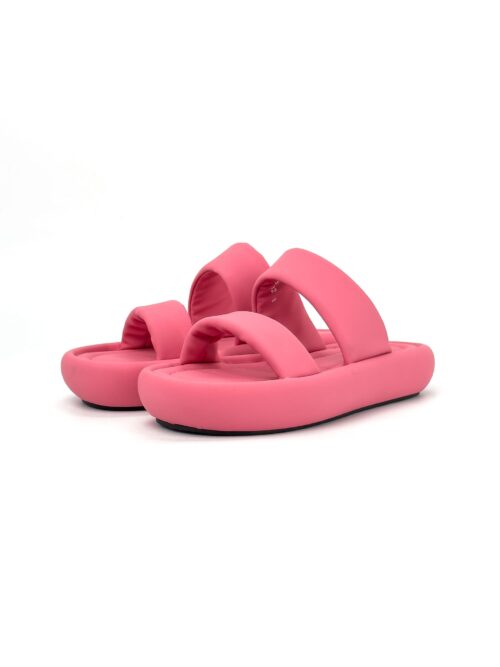 Designed Two Stripe Sandals  GREEN