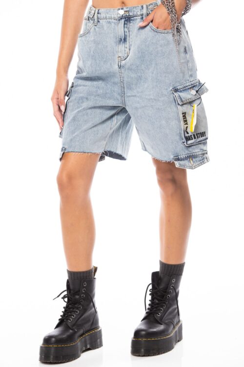 Denim Bermuda Short Cargo Pants STORY