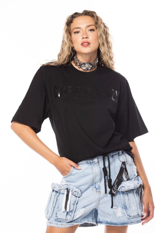 Wide  Designed  T Shirt   CRAZY