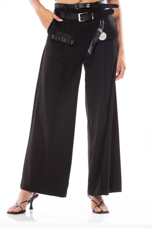 Designed Elegant Belts Pants SEVEN