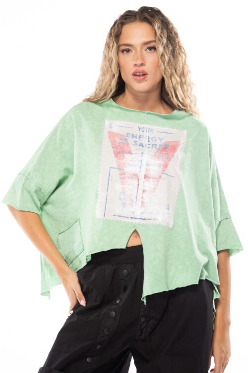 Wide  Designed  T Shirt   ENERGY