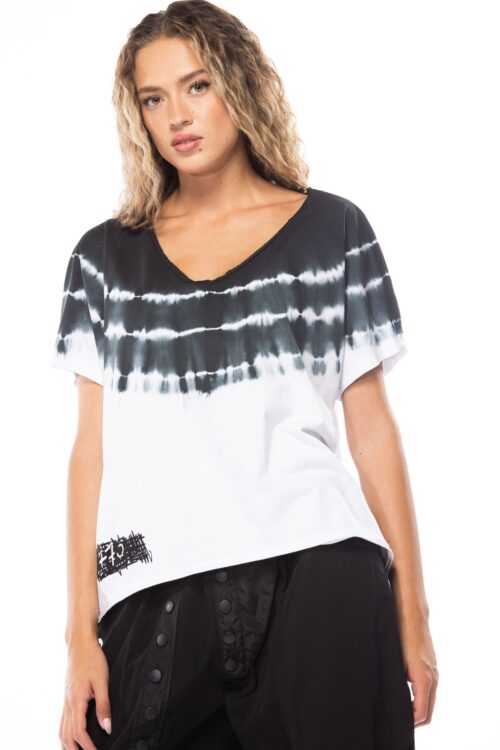 Wide  Designed  Tie Dye T Shirt   770