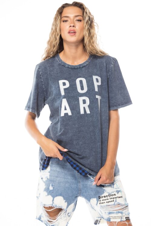 Designed Washed T- Shirt  POP ART