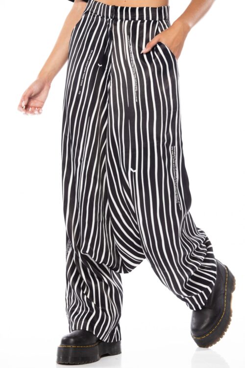 Designed Satin Jogger Baggy Pants  UNIQUE