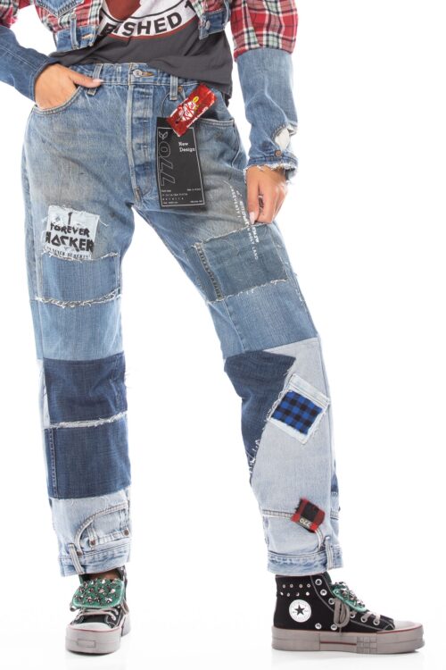 Designed Rare Vintage One of A Kind Denim Pants  ROCKER