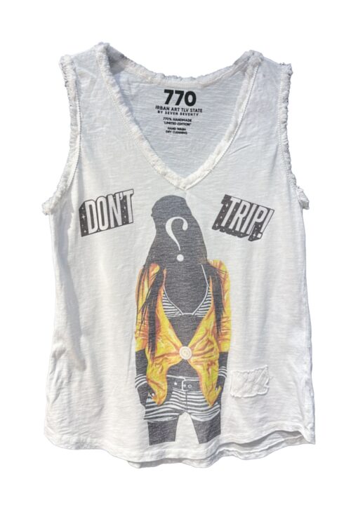  Washed Color Vintage Look Designed Tank  DON'T