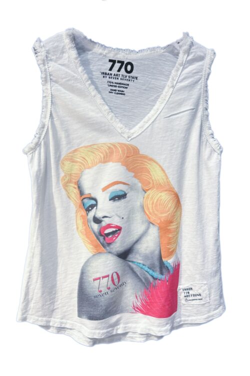  Washed Color Vintage Look Designed Tank  MM
