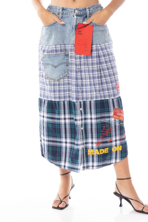 Denim Bermuda Short Skirt Pants DESIGN