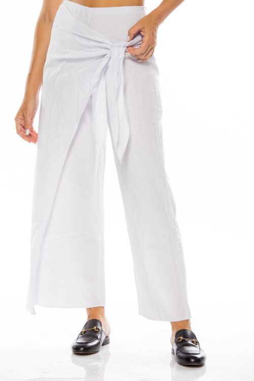 Fine Tetra Cotton And Net Fabric Pants  RETRO