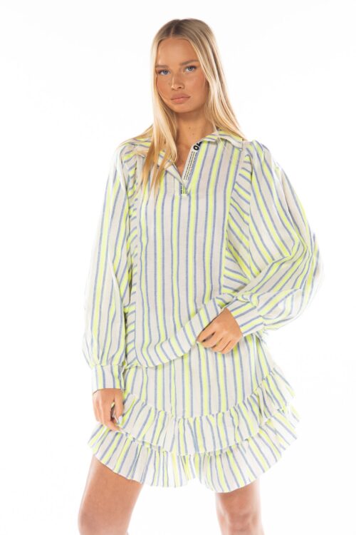 2 Piece Stripe Designed  Set  SUMMER