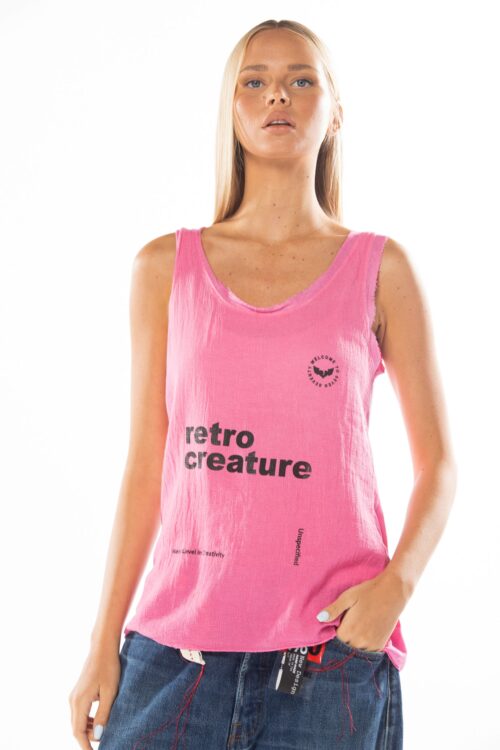 Fabric tank top CREATURE