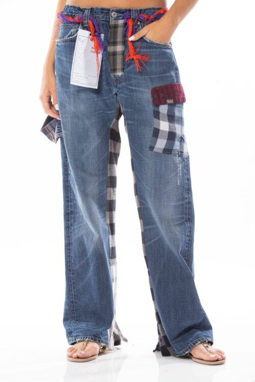 Designed Rare Vintage One of A Kind Denim Pants HOLY LAND