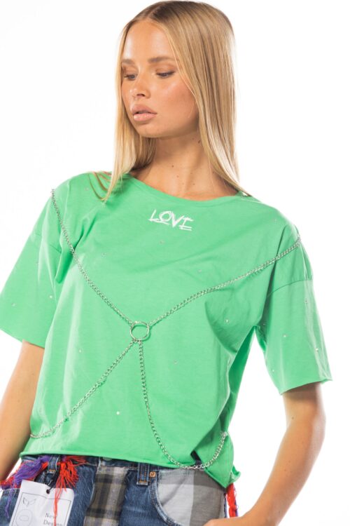 T- Shirt With Chains SUGAR