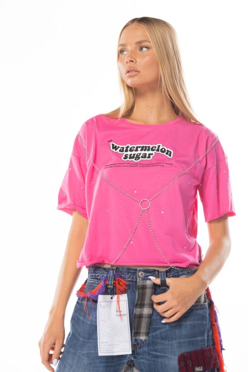 T- Shirt With Chains SUGAR